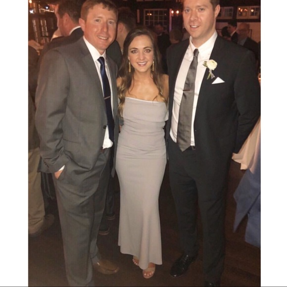 Katie May Titan One-Shoulder Cutout Crepe Gown 4 - Picture 6 of 7